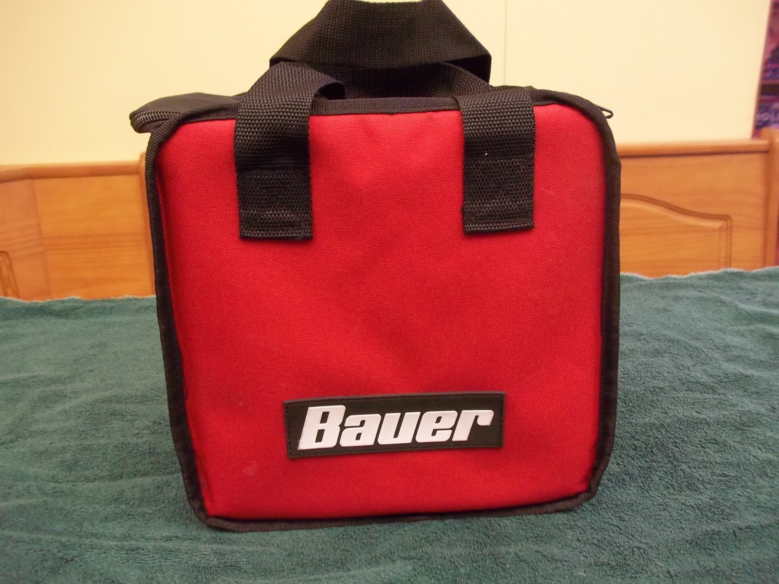 Bauer Black and Red Tool Bag Zipper top with 2 Handles Brand New