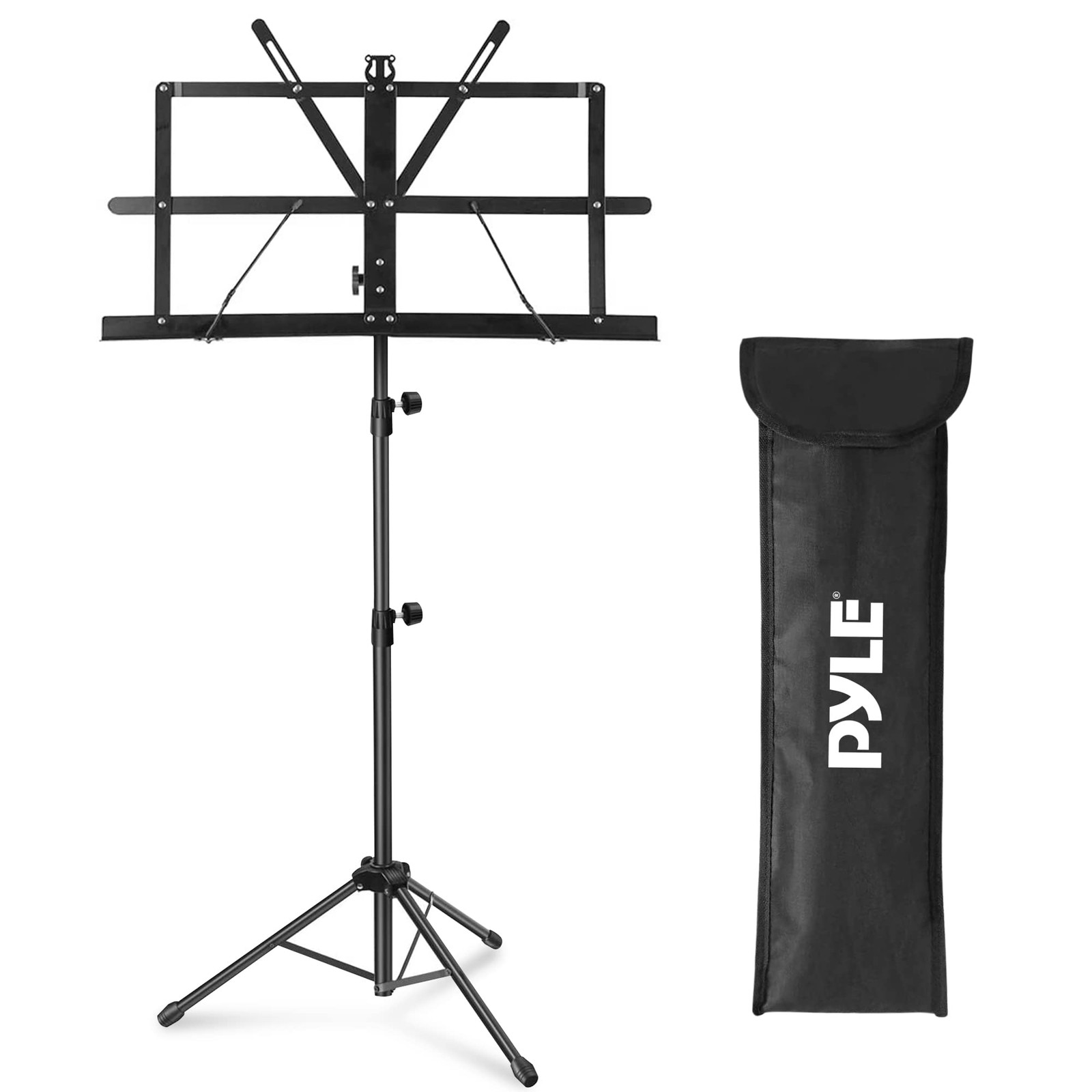 Portable Music Stand Holder - Sturdy and Adjustable Height Tripod Standard 