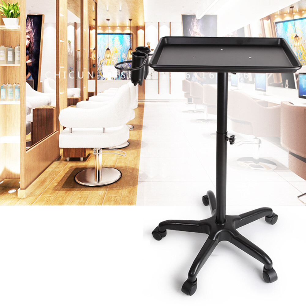 Salon Trolley Storage Cart Beauty Hair Dryer Stylist Tools Barber Equipment Tray