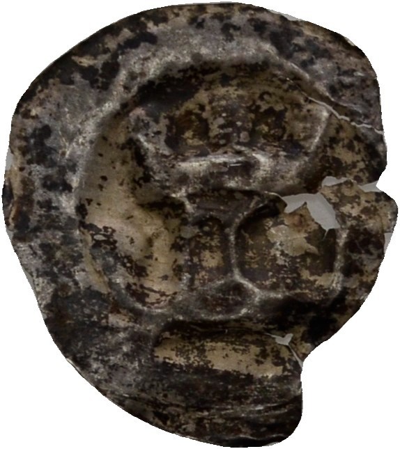 Brakteat Tower Silver 15mm / 0.1g Genuine Coin #SMZ248