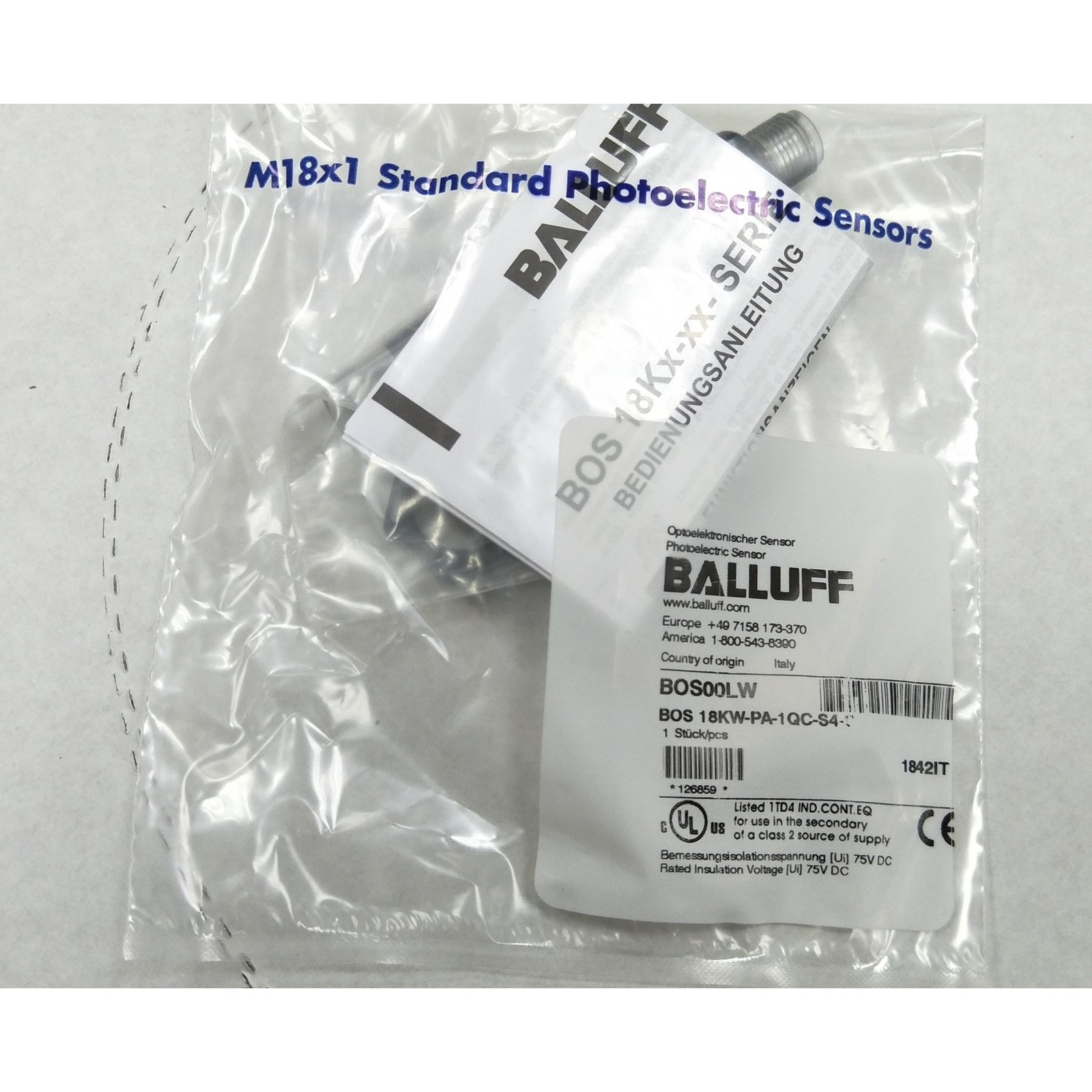 one new BOS 18KW-PA-1QC-S4-C Photoelectric sensor #iw