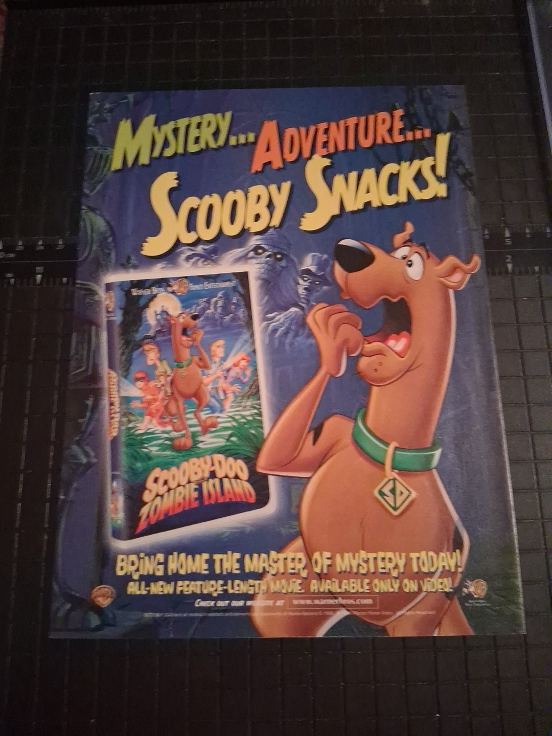Scooby-Doo Zombie Island Vintage Print Ad 1998 8x11