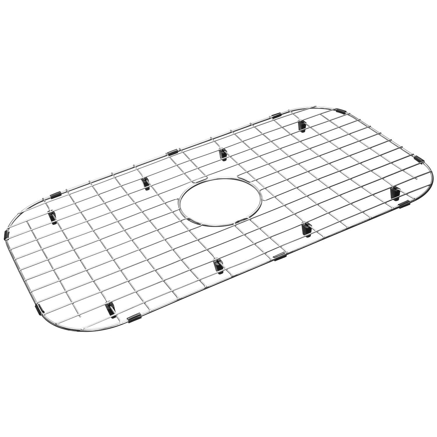 Sink Protector Grid 26-1/16" x 14-1/16", Centered Drain with Corner Radius 3-...