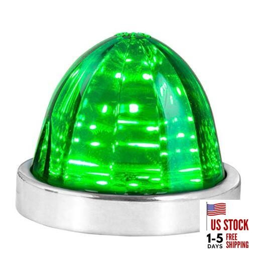  81946 Green/Green Classic Watermelon Surface Mount 18 LED Turn/Marker Light 