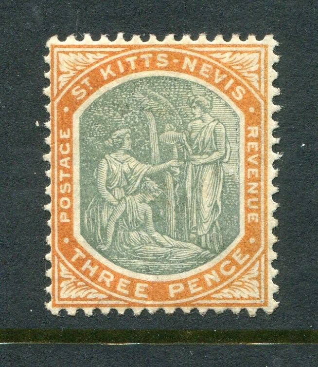 St. Kitts and Nevis #5 Medicinal Spring 3 P. [Mint Hinged]