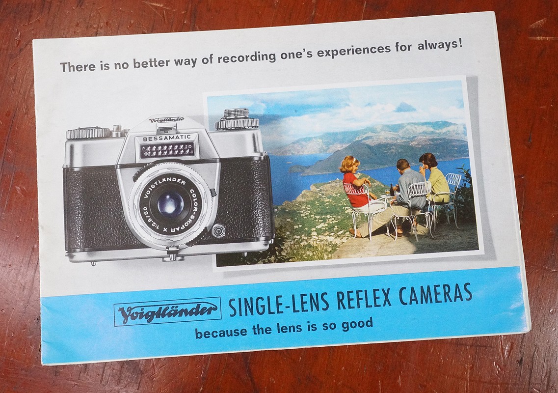 VOIGTLANDER ULTRAMATIC/BESSAMATIC SALES BROCHURE, W 3539-E.O.PR./565/227016