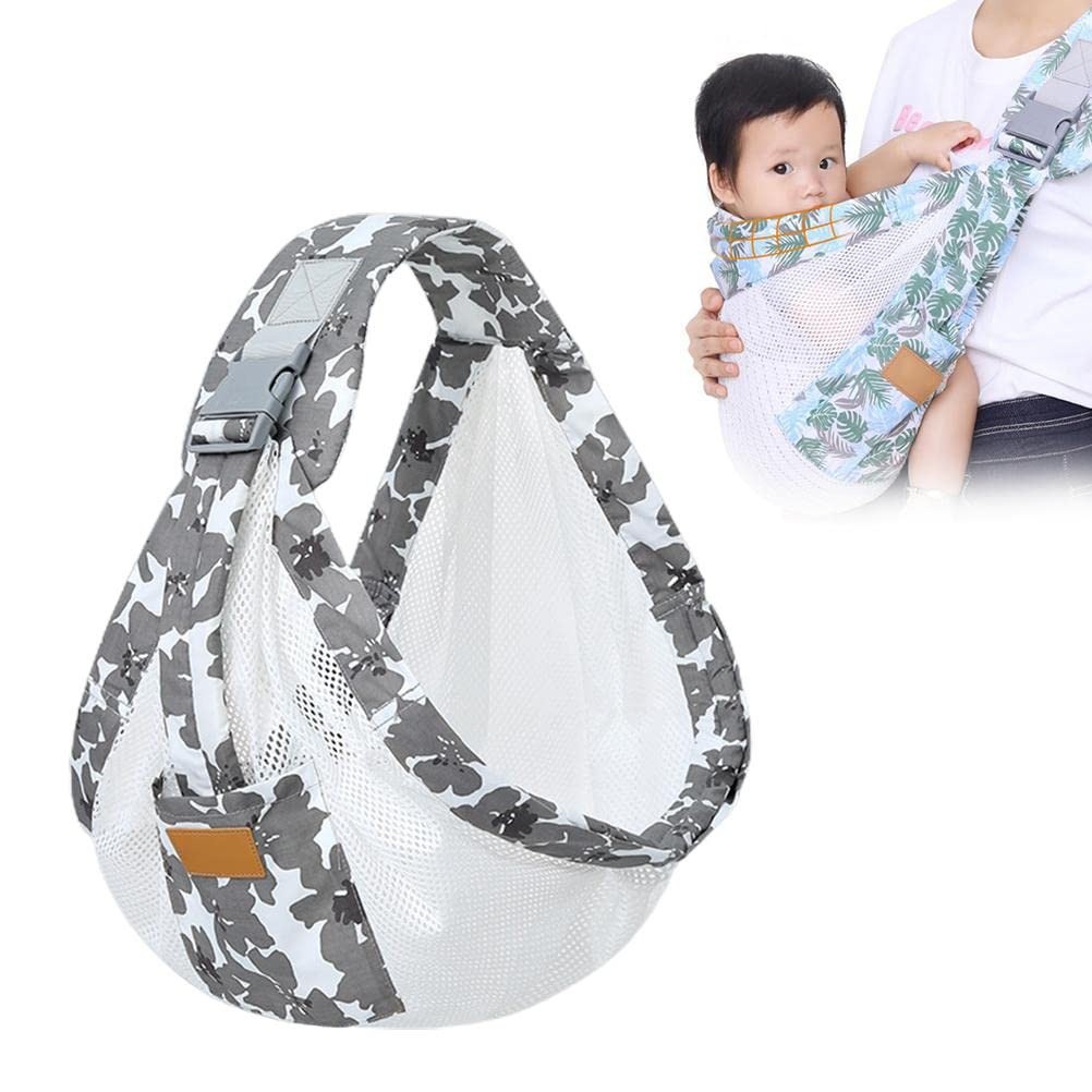 ICRPSTU Summer Breathable Baby Carrier - Adjustable 3D Mesh Grey 