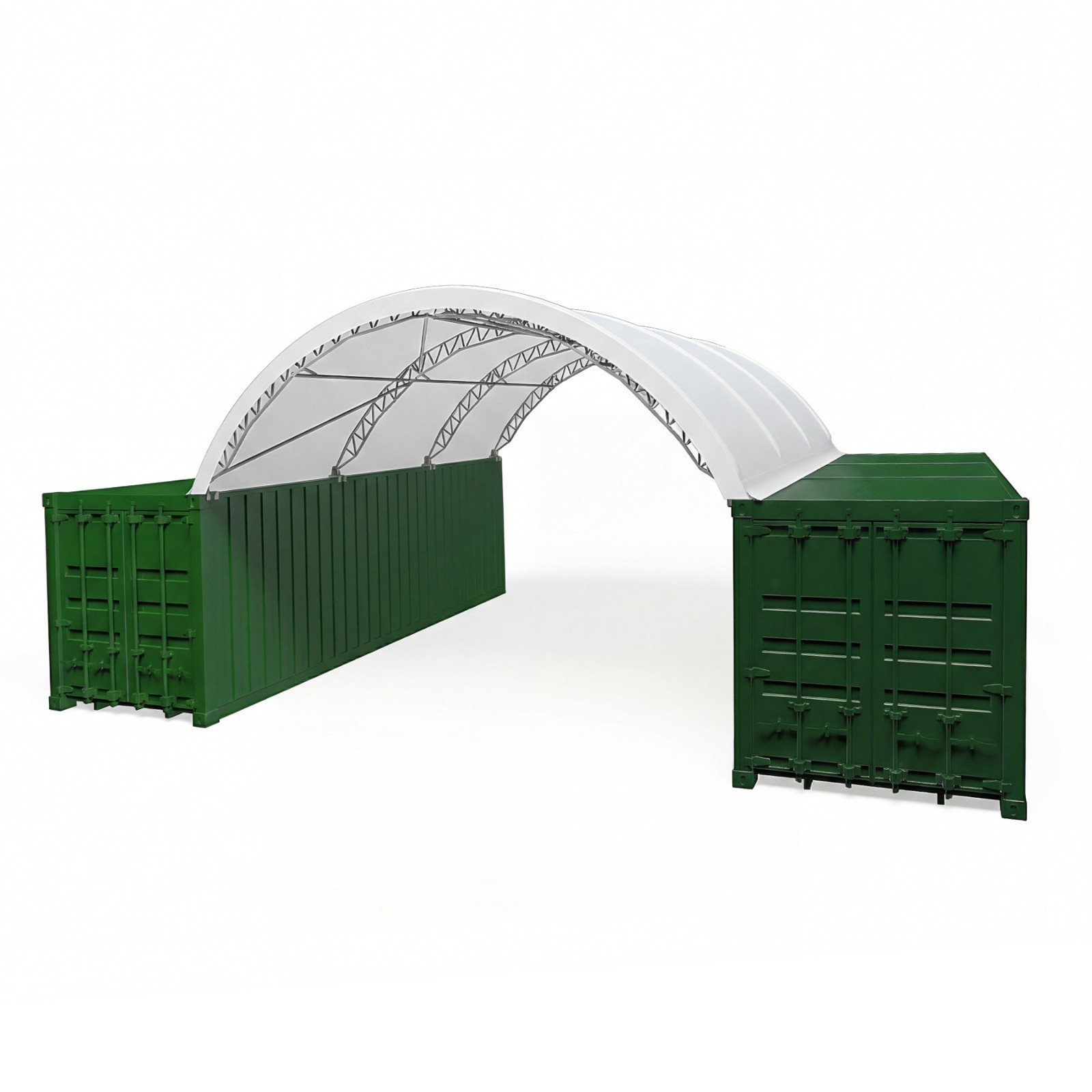 New Update 20'x20' Double Truss Shipping Container| Heavy Duty 18 oz PVC Shelter