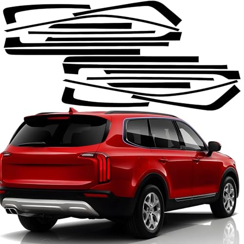 Chrome Delete Vinyl Wrap Kit fit for 2020-2025 Kia Telluride Side Chrome Delete