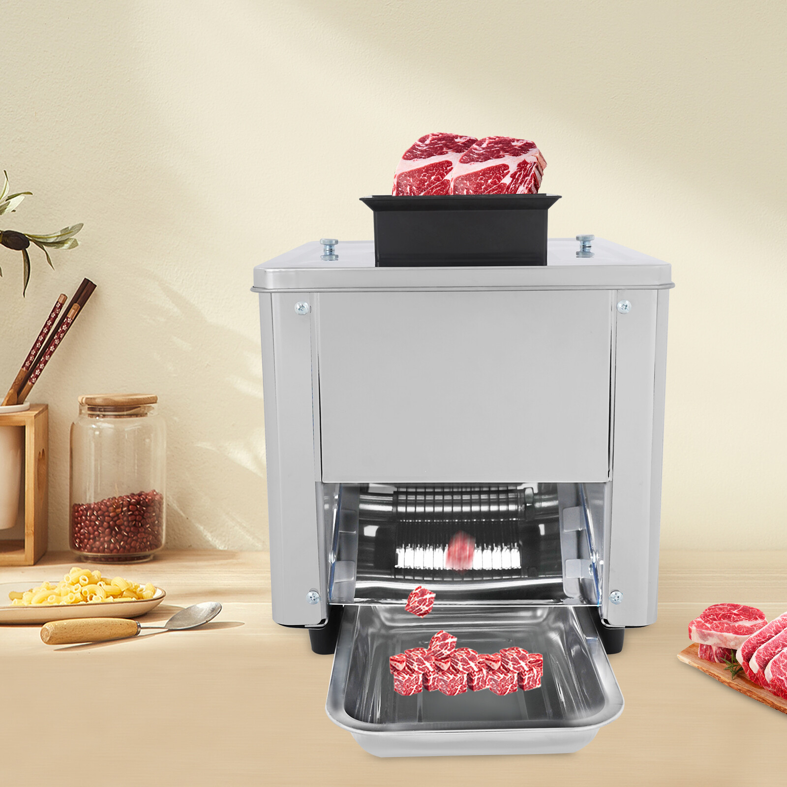 850W Electric Meat Cutter Food Cutting Machine 310r/min Kitchen Hotel Restaurant