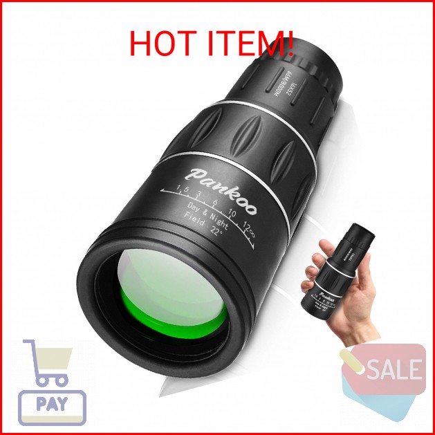 16X52 Monocular, Birthday Gifts for Men Dad Husband Him, Telescope High Powered 