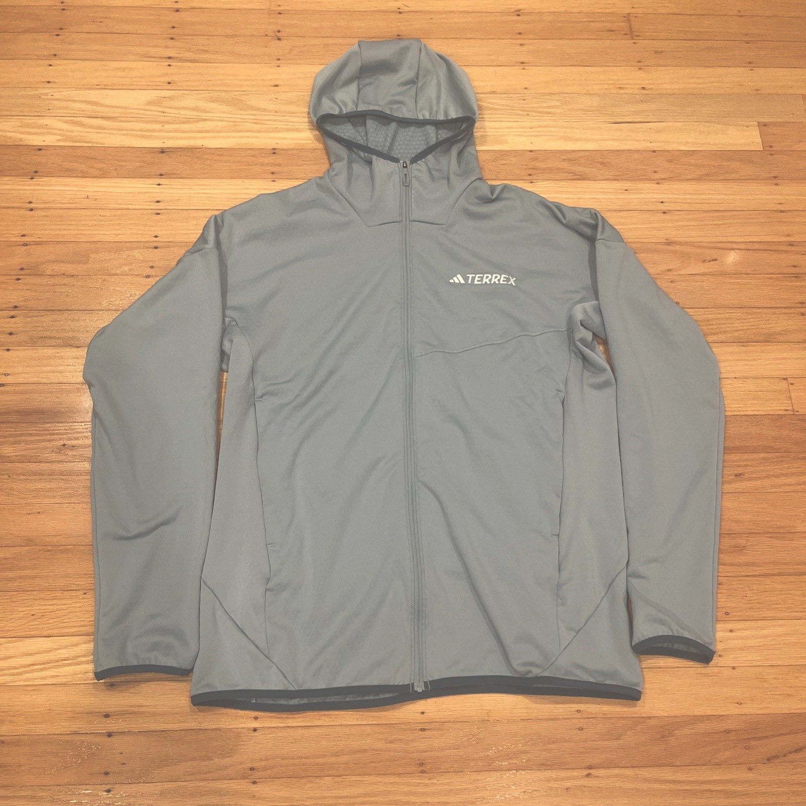 adidas TERREX Xperior Light Fleece Hooded Full-Zip Jacket JF149 Men’s Size Large