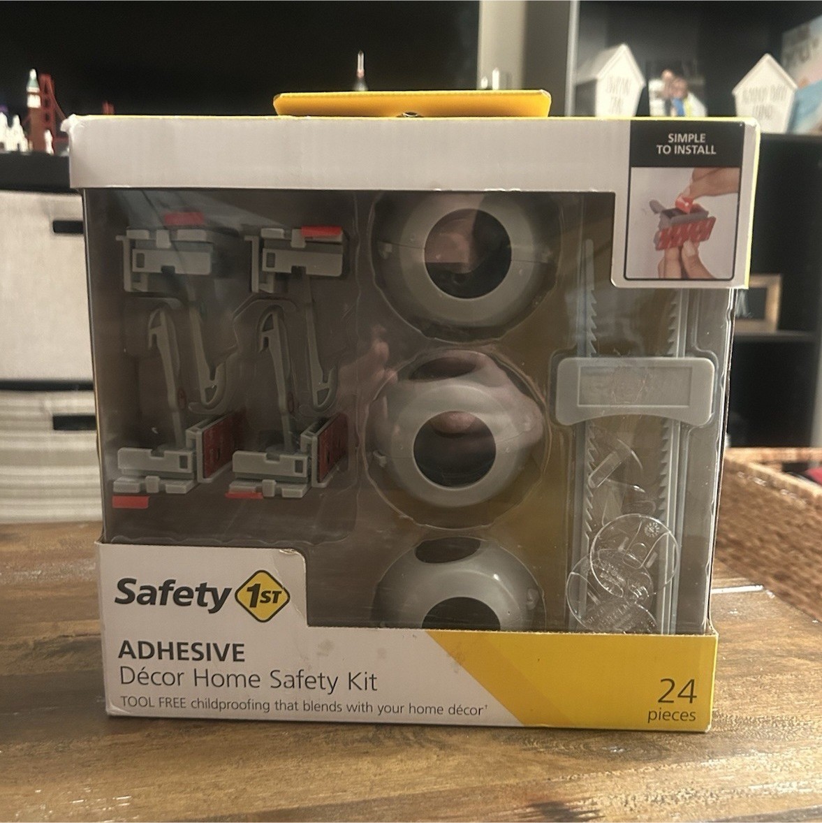 Safety 1st Adhesive Décor Home Safety Kit Gray 24 Pieces HS267