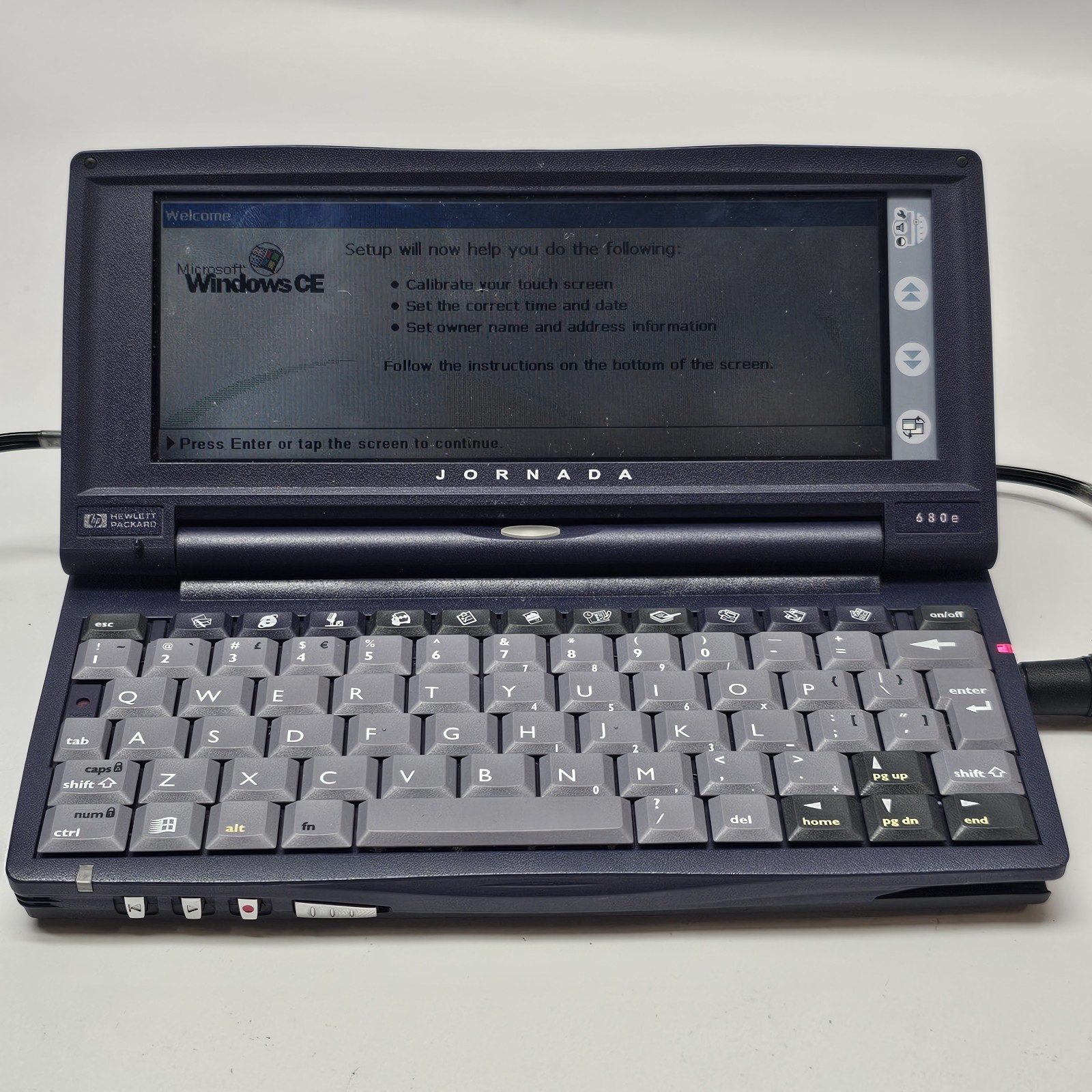 HP Jornada 680e Handheld PDA PC Windows CE 3.0 F1263A UNTESTED POWERS ON READ!!