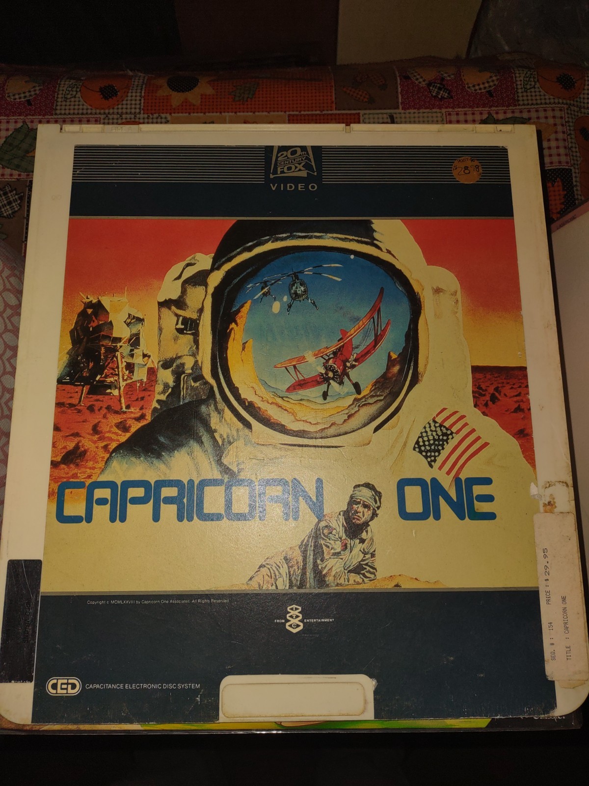 Capricorn One RCA SelectaVision Video Disc