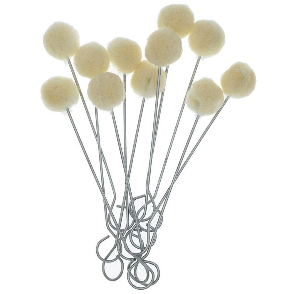 50Pack Wholesale Wool Ball Brush Dauber Leather Dye Leathercraft Tool DIY A