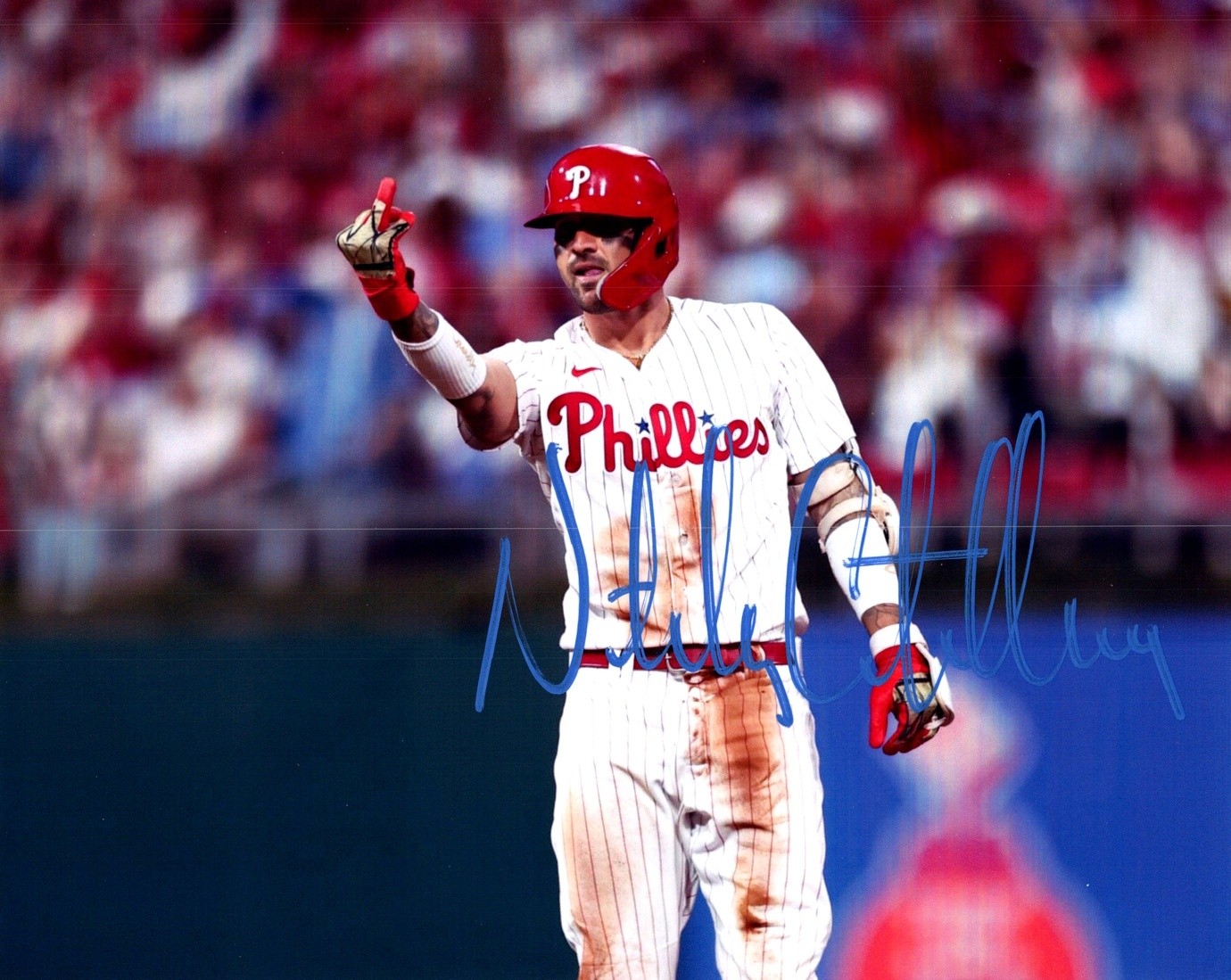 Nick Castellanos Middle Finger Signed Autographed Photo Authentic 8X10 COA