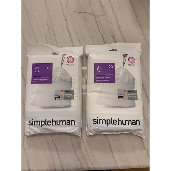 simplehuman Code M Custom Fit Drawstring Trash Bags