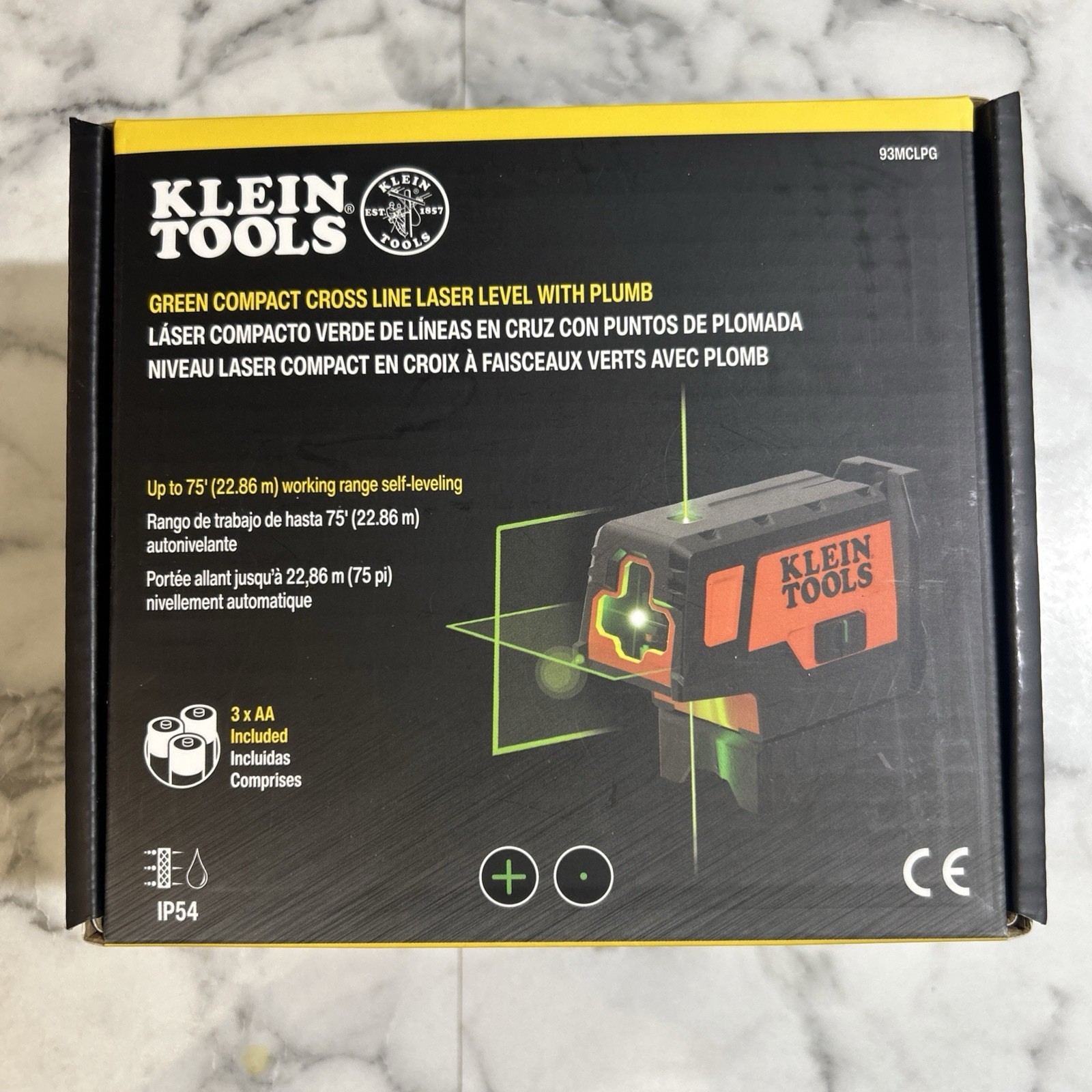 Klein Tools 93LDM100C Laser Distance Measure Compact Hands For Home