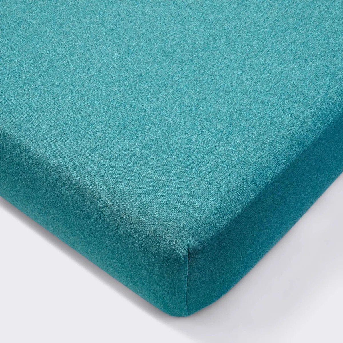 Polyester Rayon Fitted Crib Sheet - Teal - Cloud Island™: Jersey Knit, Spandex B