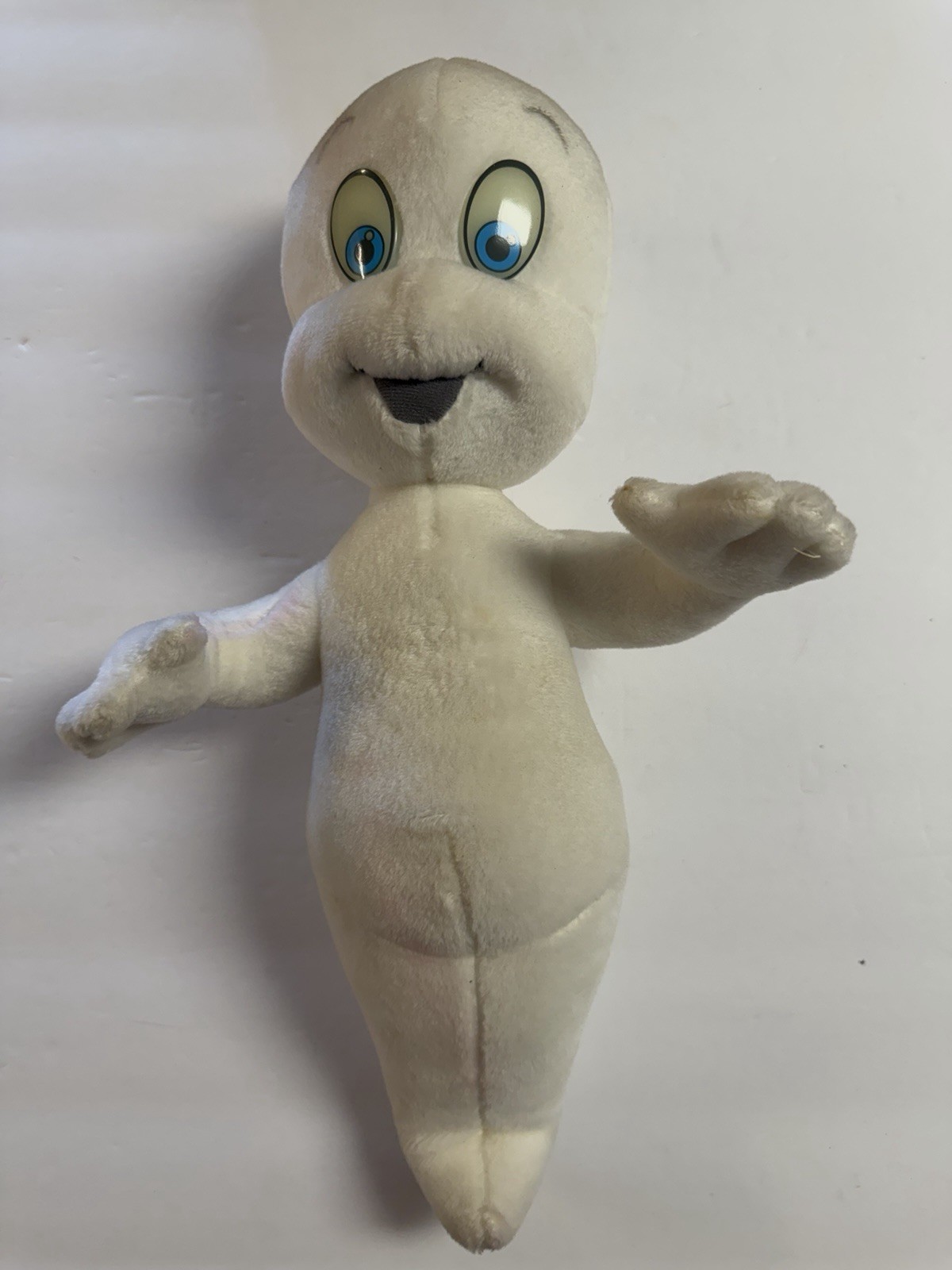 1994 CASPER THE FRIENDLY GHOST TALKING PLUSH GLOW IN THE DARK EYES