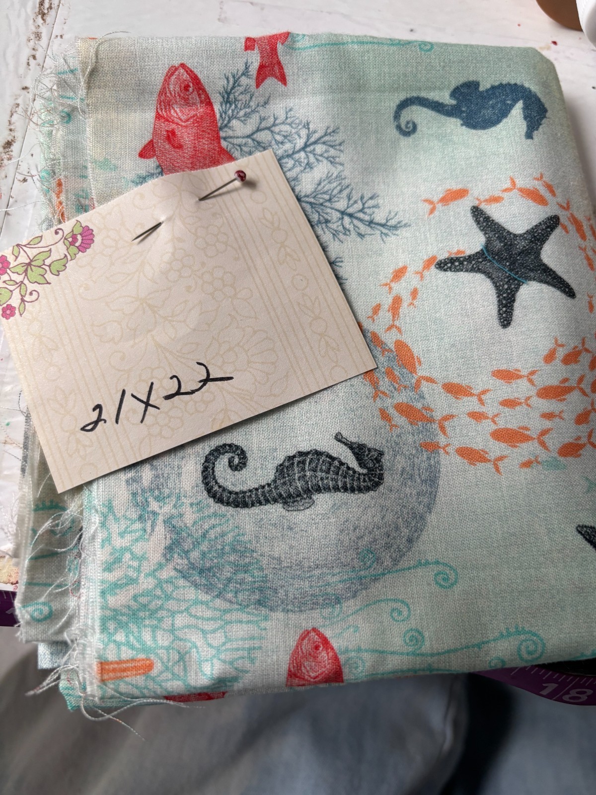 Quilting or Dollmaking Fabric Remnant