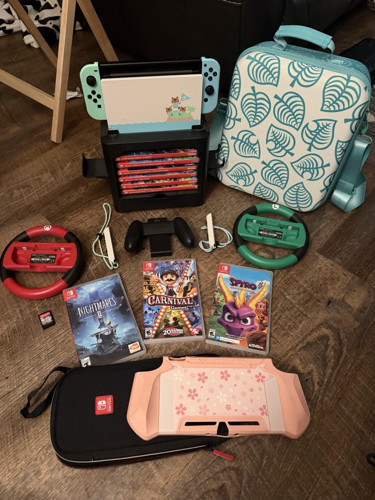 Nintendo Switch Animal Crossing Edition Console with Games & Accessories