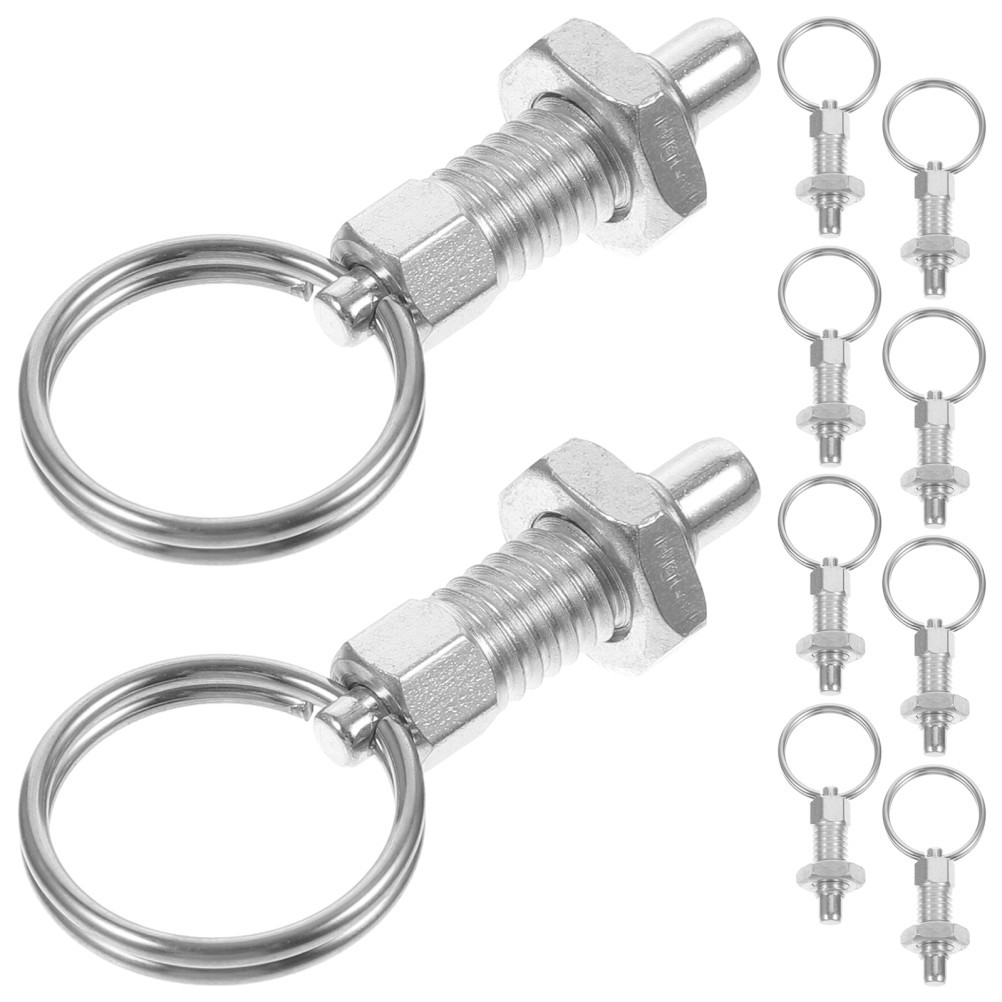  10 Pcs Greenhouse Accessories Steel Pipe Clamps Extra Long Spring Plunger