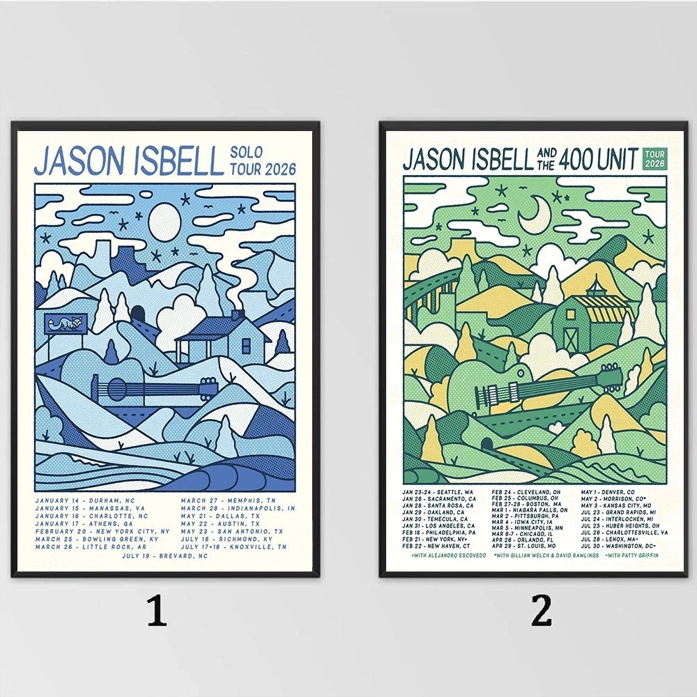 Jason Isbell's 2026 tour Poster