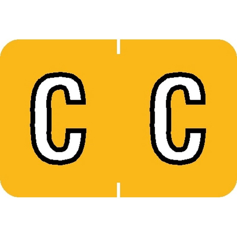 Barkley ABKM Compatible "C" Labels, Laminated Stock, 1" X 1-1/2" Individual