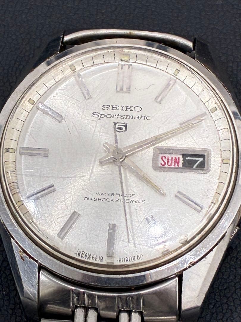 SEIKO Sportsmatic Watch, Silver, Automatic, Day Date