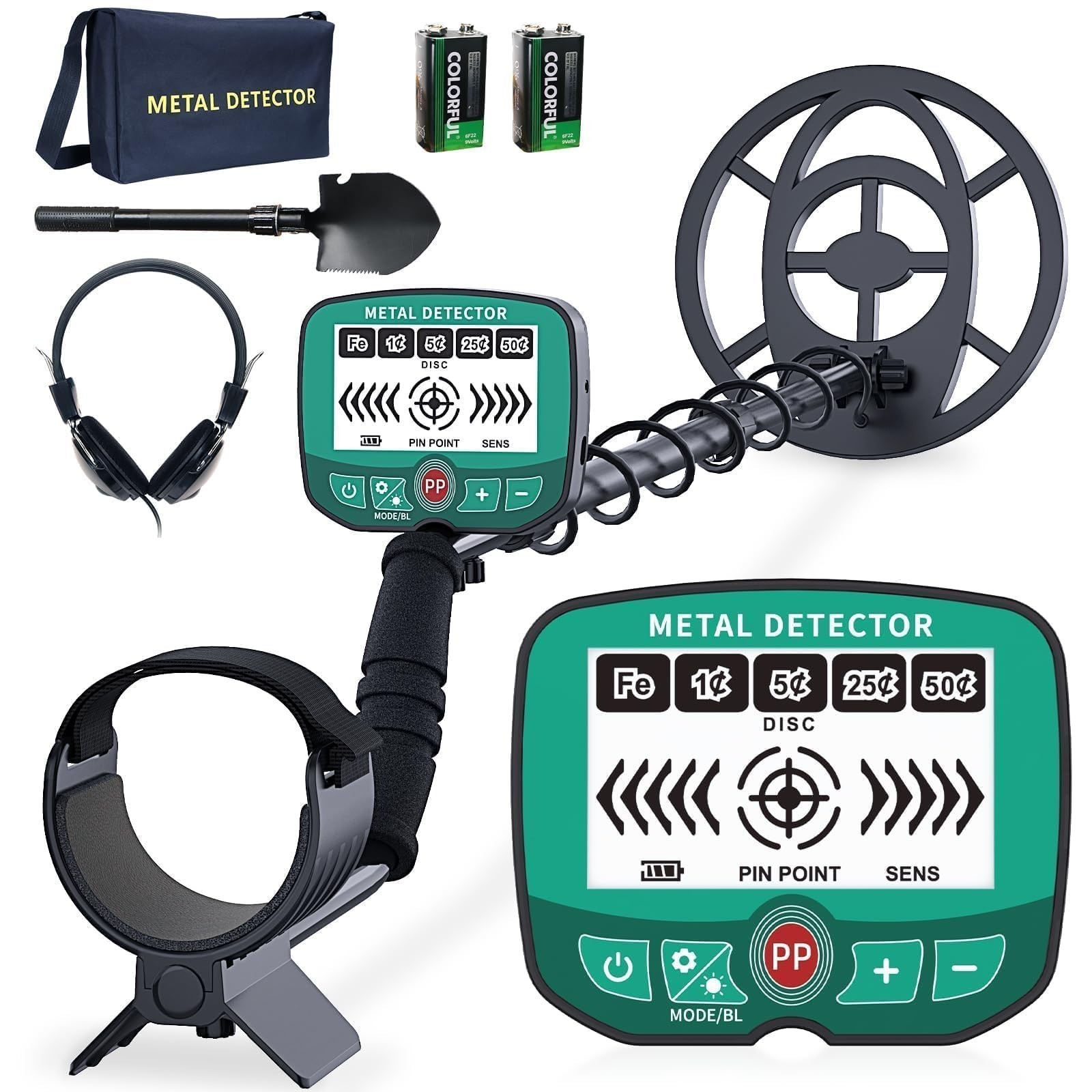 Metal Detector for Adults & Kids, High Accuracy Professional Metal Detectors ...