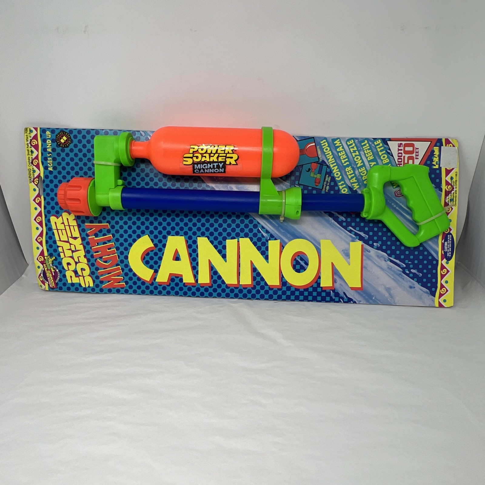 1993 Larami Super Soaker Mighty Canon Power Soaker NOS Vintage Water Gun Rare