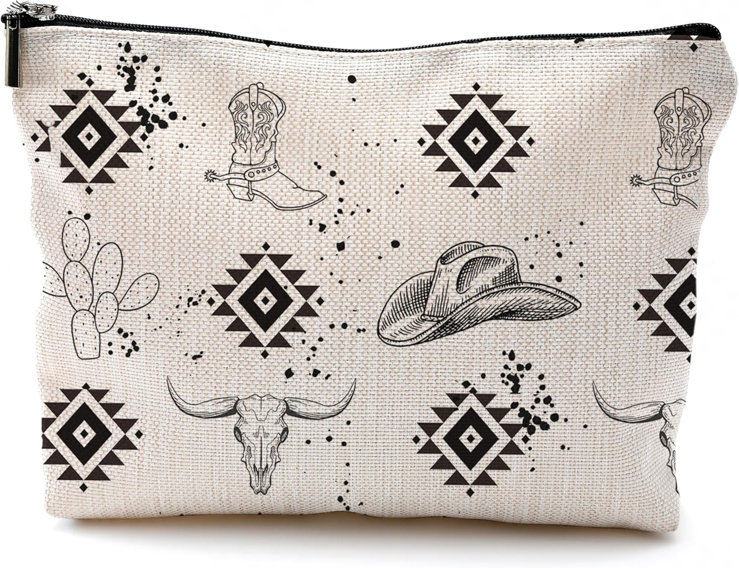 Western Makeup Bag, Gifts for Women, Cow Makeup Bag, Cowgirl Stuff and Gifts