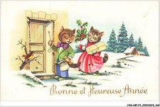 CAR-ABPP3-0265-CAT - Happy New Year - Cats At Christmas