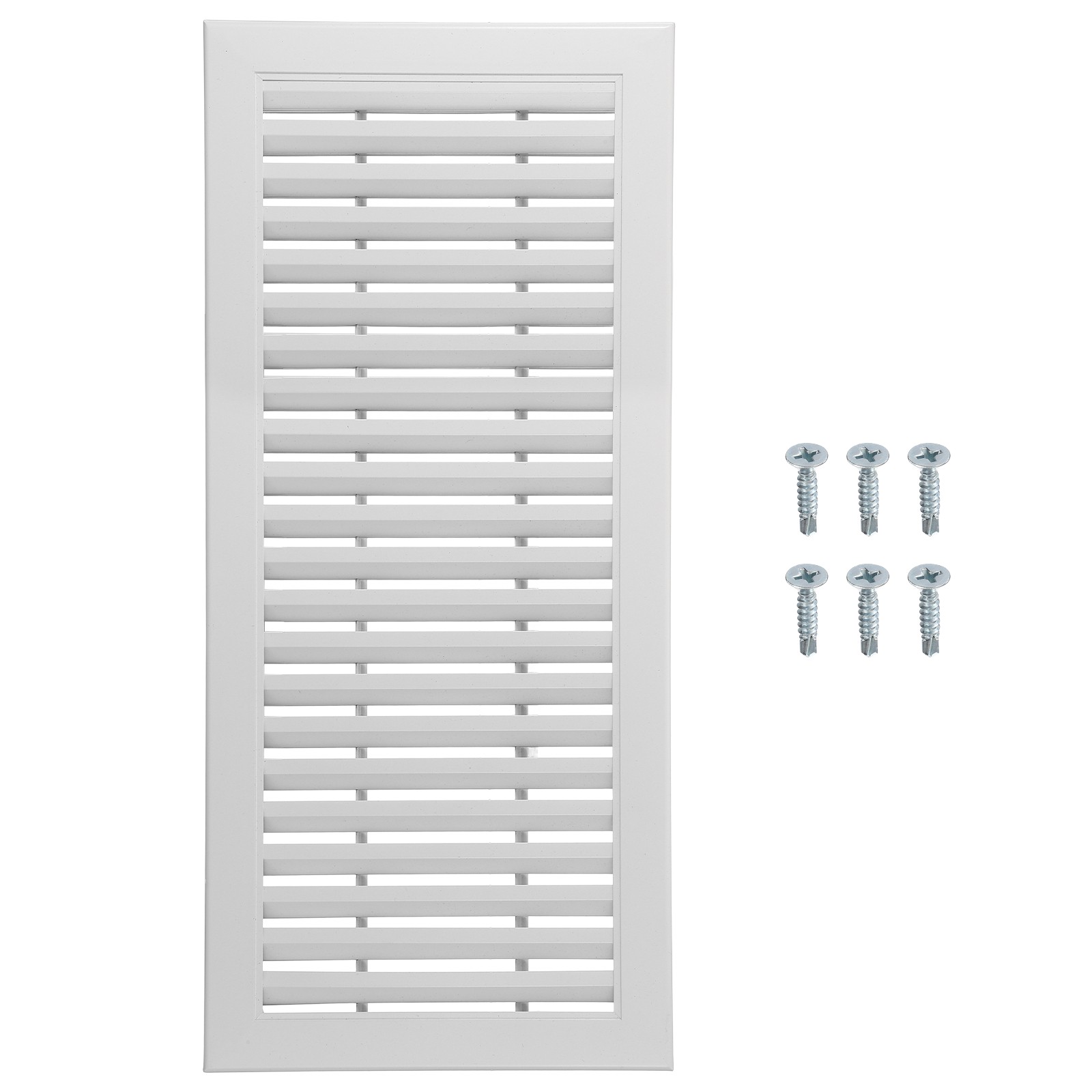 Aluminum Air Vent Cover (20"x10") Grille Ventilation Cover for Cabinet, White