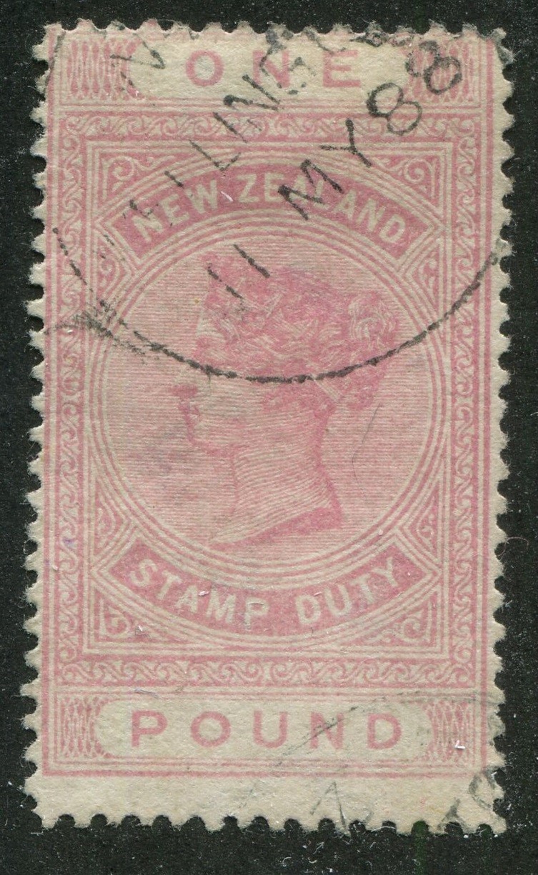 New Zealand AR15 Used Postal-Fiscal Stamp