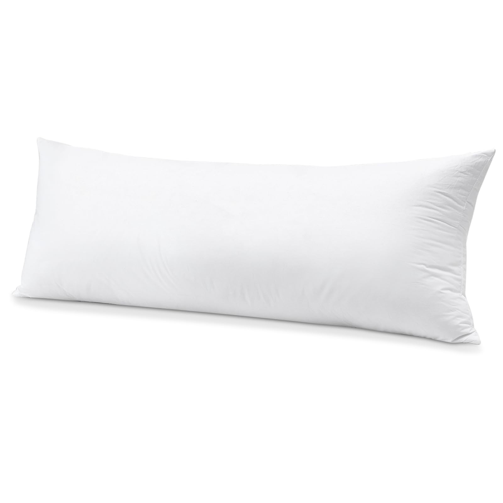 SAVORI Down Feather Lumbar Throw Pillow Inserts 14x36 Inch (Pack of 1), White 