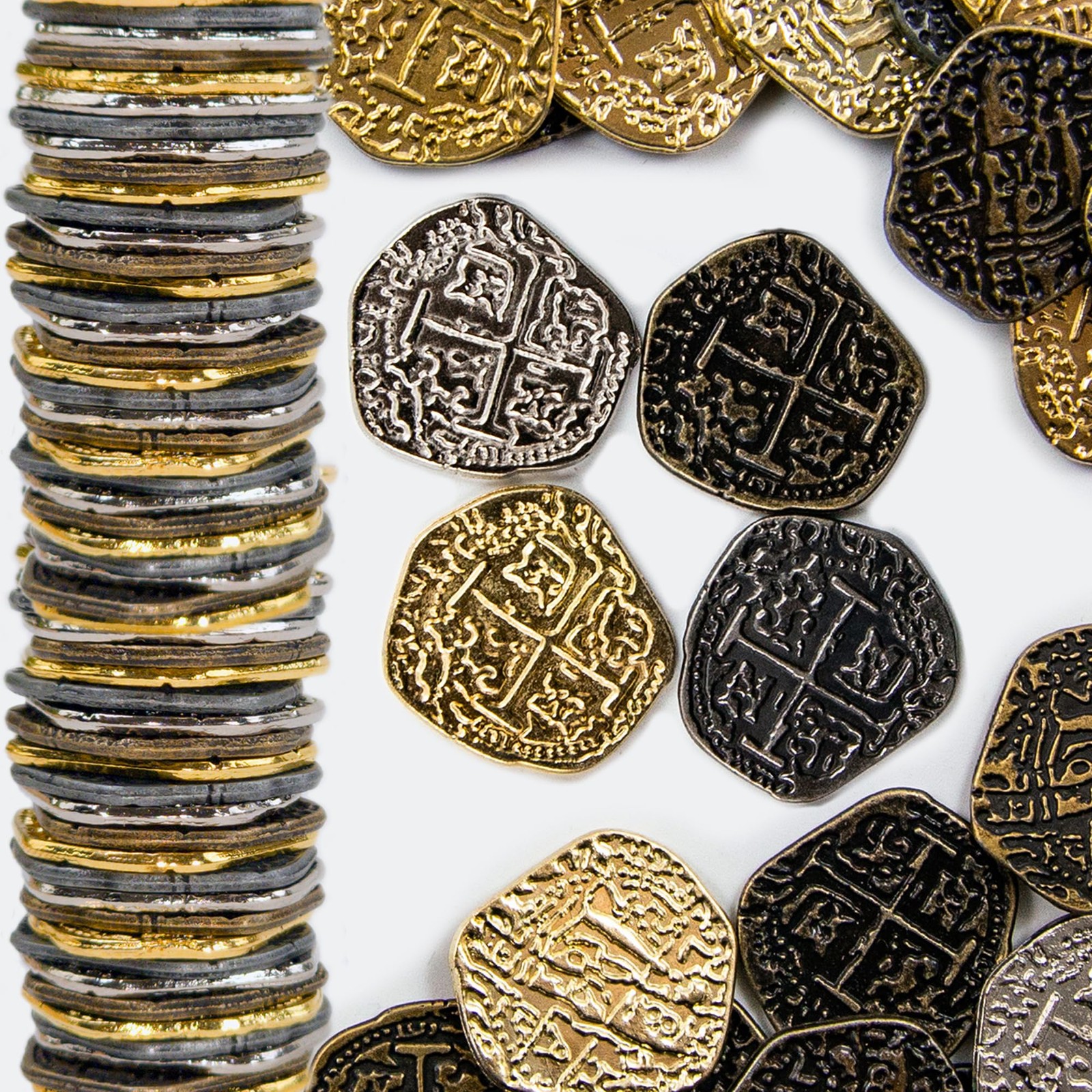 500 Standard Coins (Gold/Silver), Gold, Silver, Antique Silver 