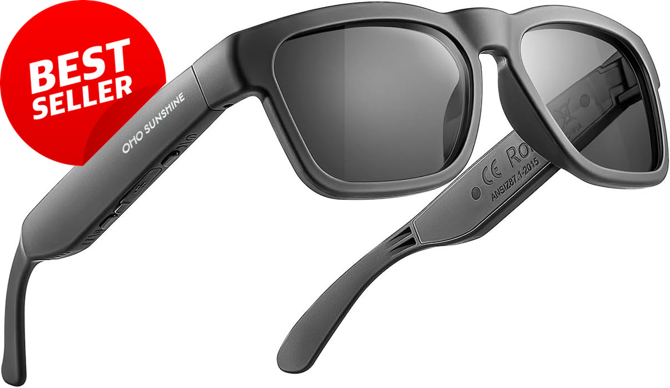 Oho Smart Glasses,Polarized Sunglasses with Bluetooth Speaker,Athletic/Outdoor U