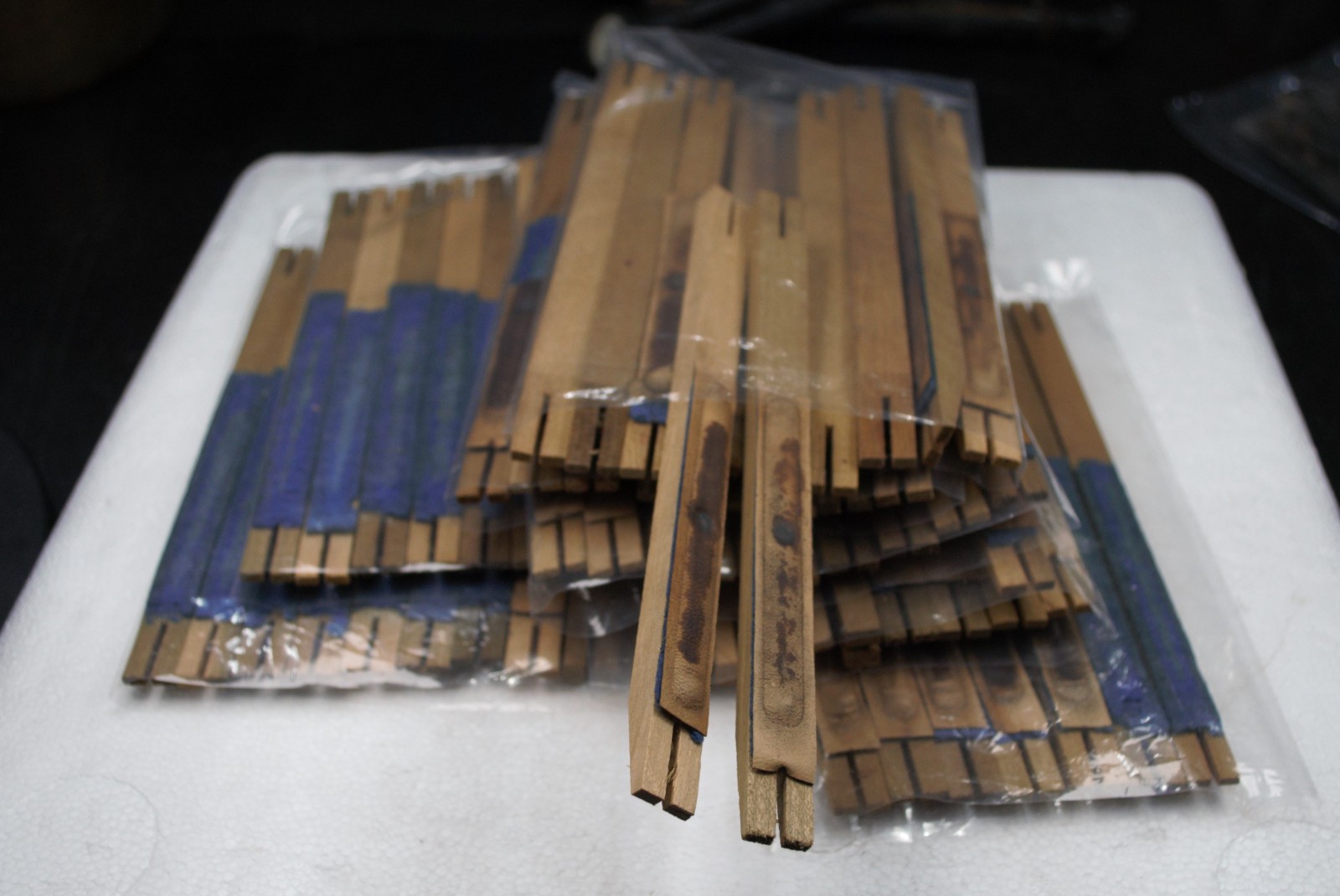 Wooden reeds or pallets unknown organ parts and repair 60 used wooden reeds