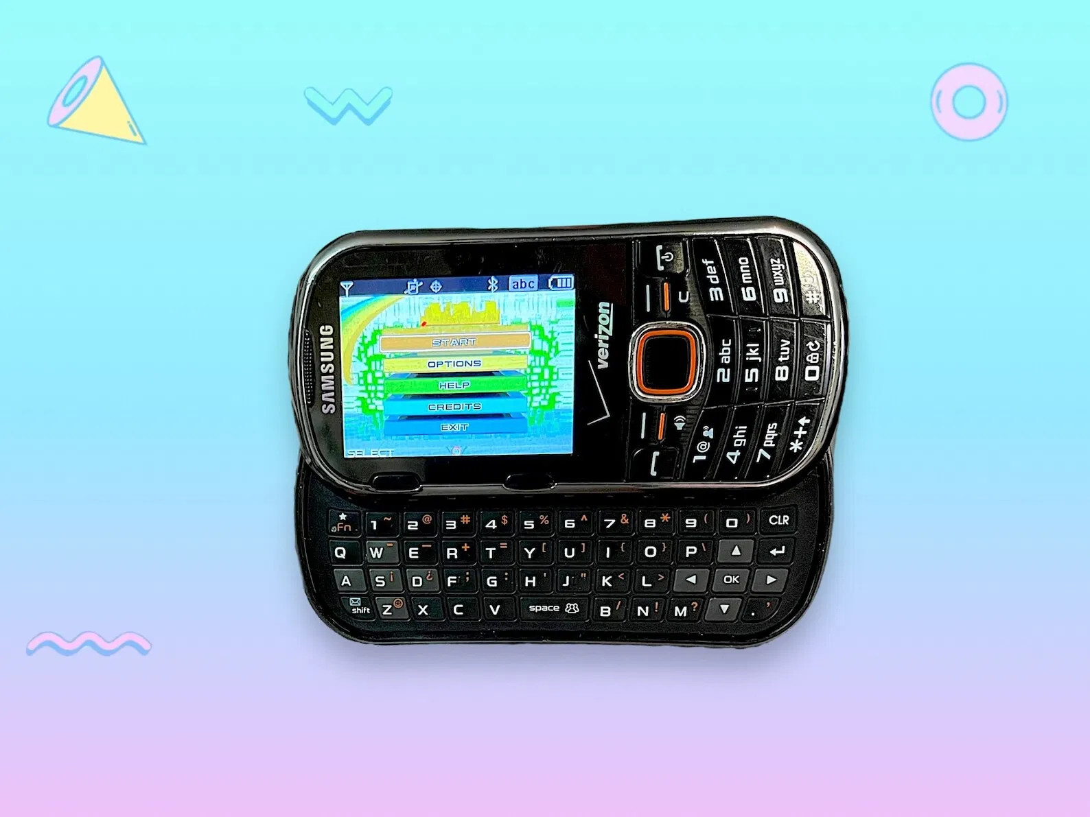 Vintage Y2K Samsung Keyboard Slide Cell Phone.Works!