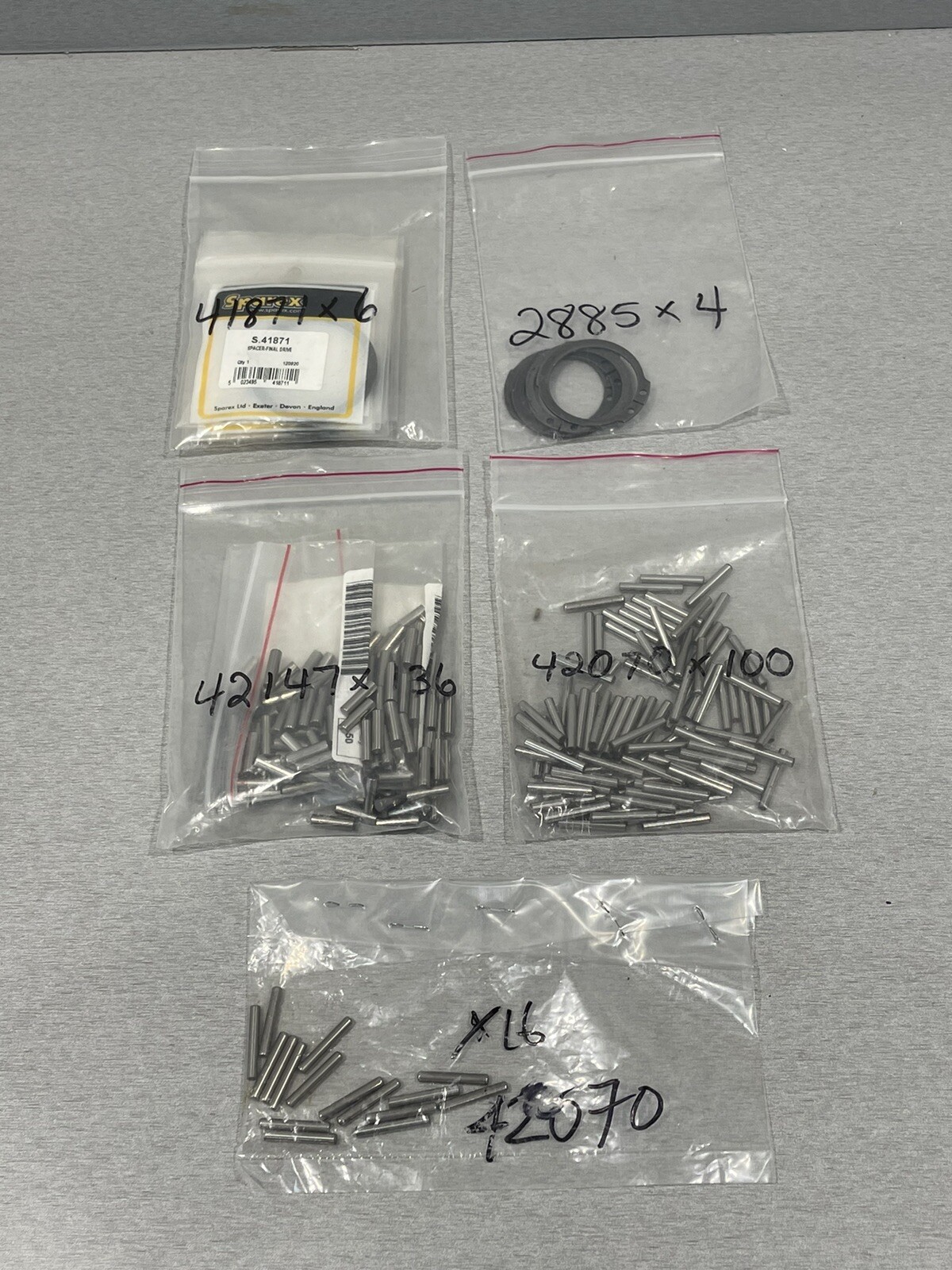 Lot of Sparex Parts for Massey Ferguson MF 65, S.41871, S.42147, S.2885, S.42070