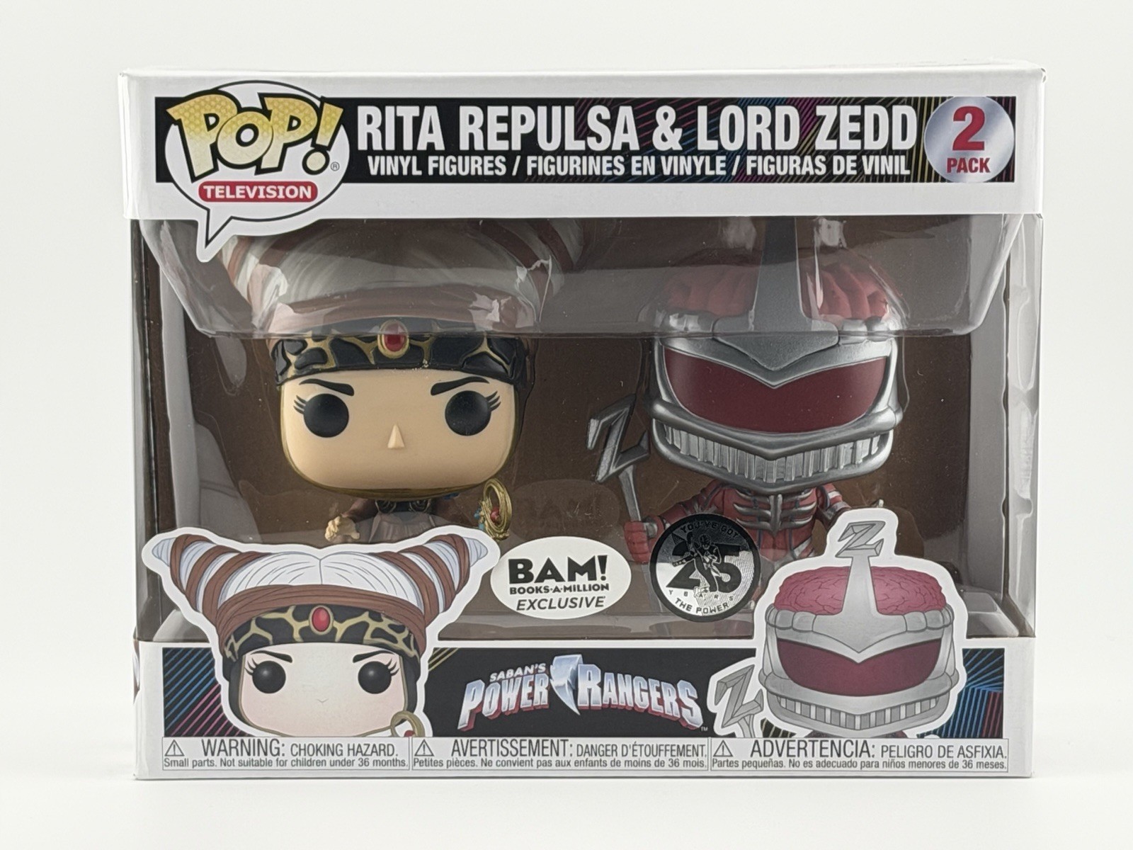 Funko Pop! Vinyl Power Rangers Rita Repulsa & Lord Zedd BAM Exclusive 2-Pack