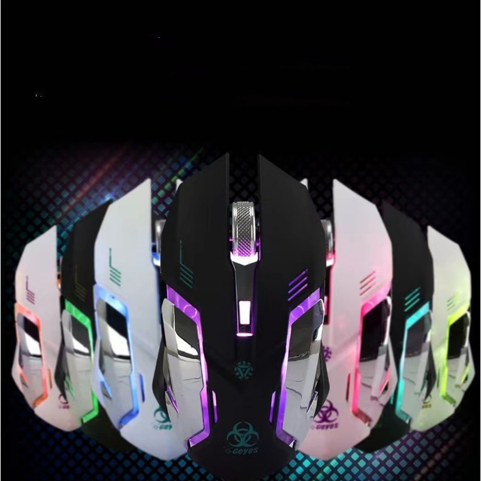 Mouse Wireless Rechargeable Notebook Desktop Home Office Universal Game Mute Lum