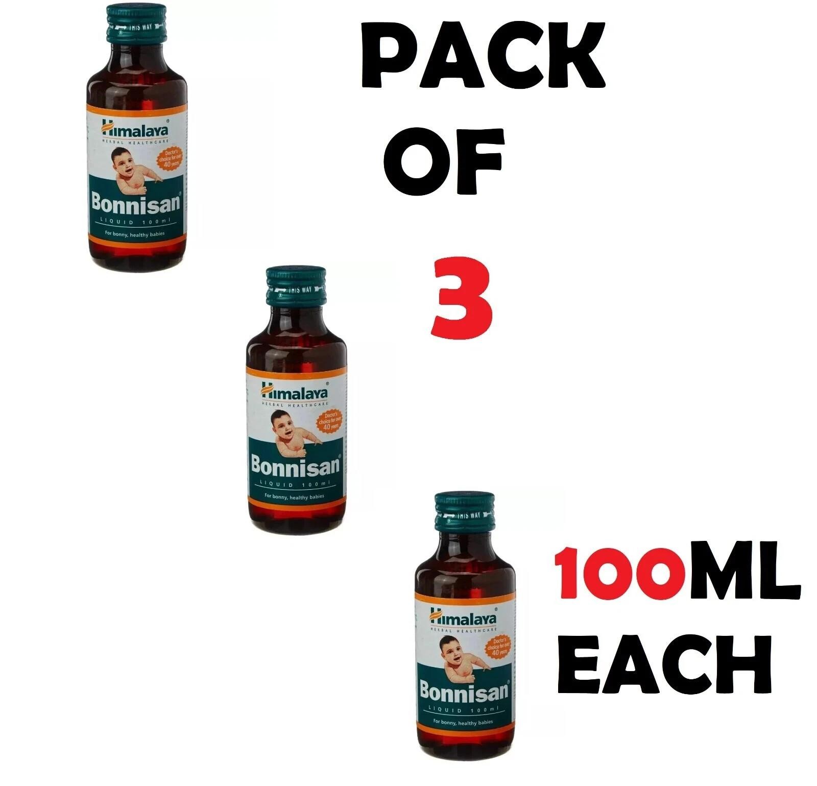 Himalaya Bonnisan Liquid 100mlâ¯x3 | Baby Digestive & Colic Relief | Fast Ship