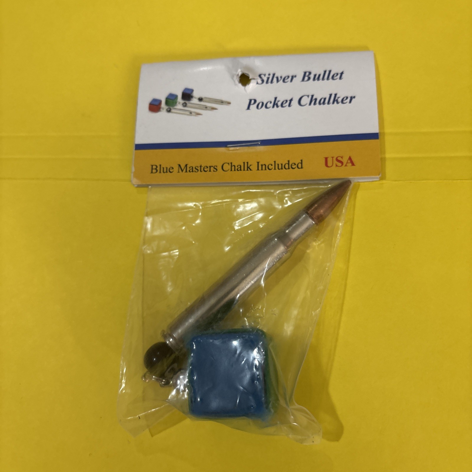 Silver Bullet Pocket Chalker Billiard Cue Chalk Holder 