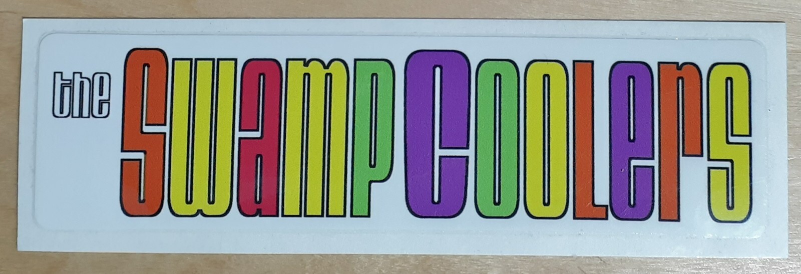 Sticker The Swamp Coolers 1.5 x 5.5 inches unused