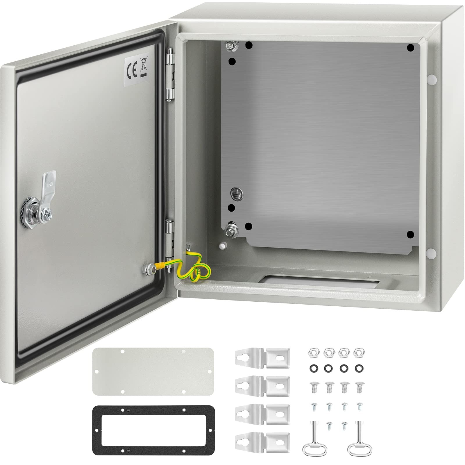 VEVOR NEMA Steel Enclosure, 12" x 12" x 6" NEMA 4X Steel Electrical Box,IP66 Wat