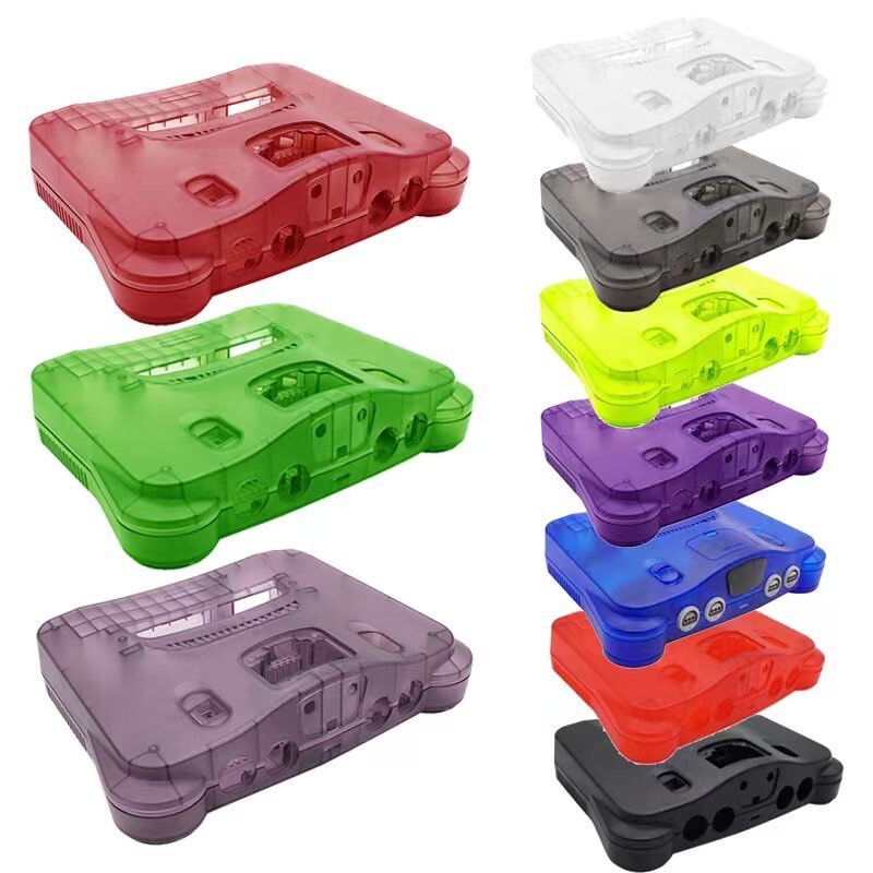 Fashion Replacement Plastic Housing Shell Translucent Case for N64